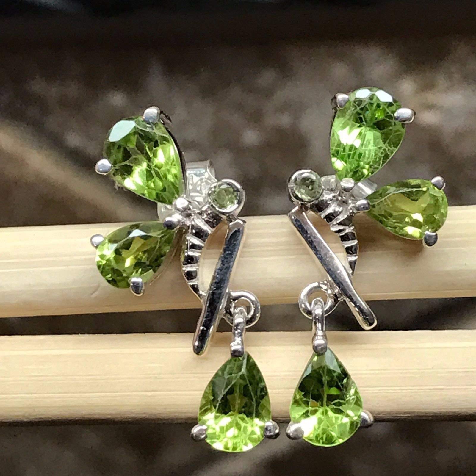 Buy 1.50 Carat (ctw) Real Genuine Oval Shape Natural Green Peridot 925  Sterling Silver 7 x 5 mm Studs Earrings Online at Dazzling Rock